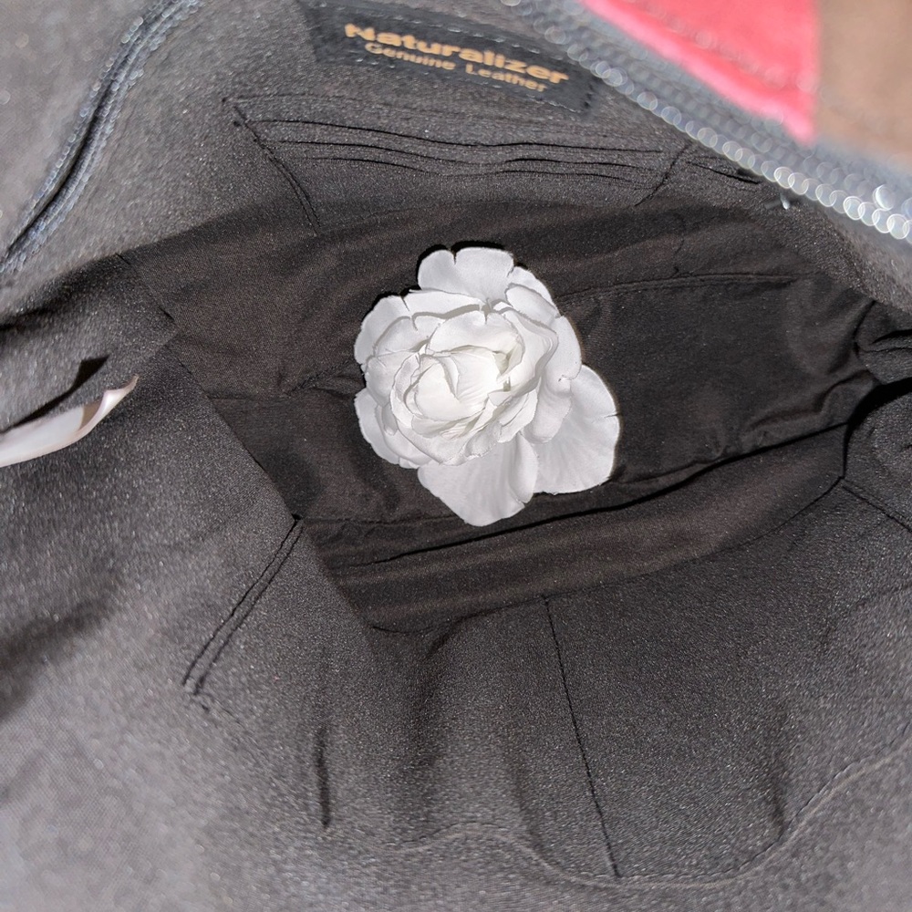 NWOT Vintage Naturalizer Leather Suede Color-block Bag - Picture 11 of 11